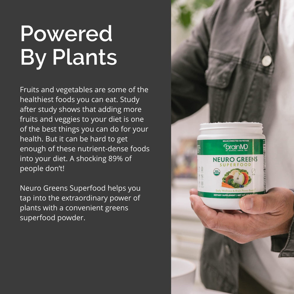 BrainMD Neuro Greens Superfood Powder - 30 Servings - image 5