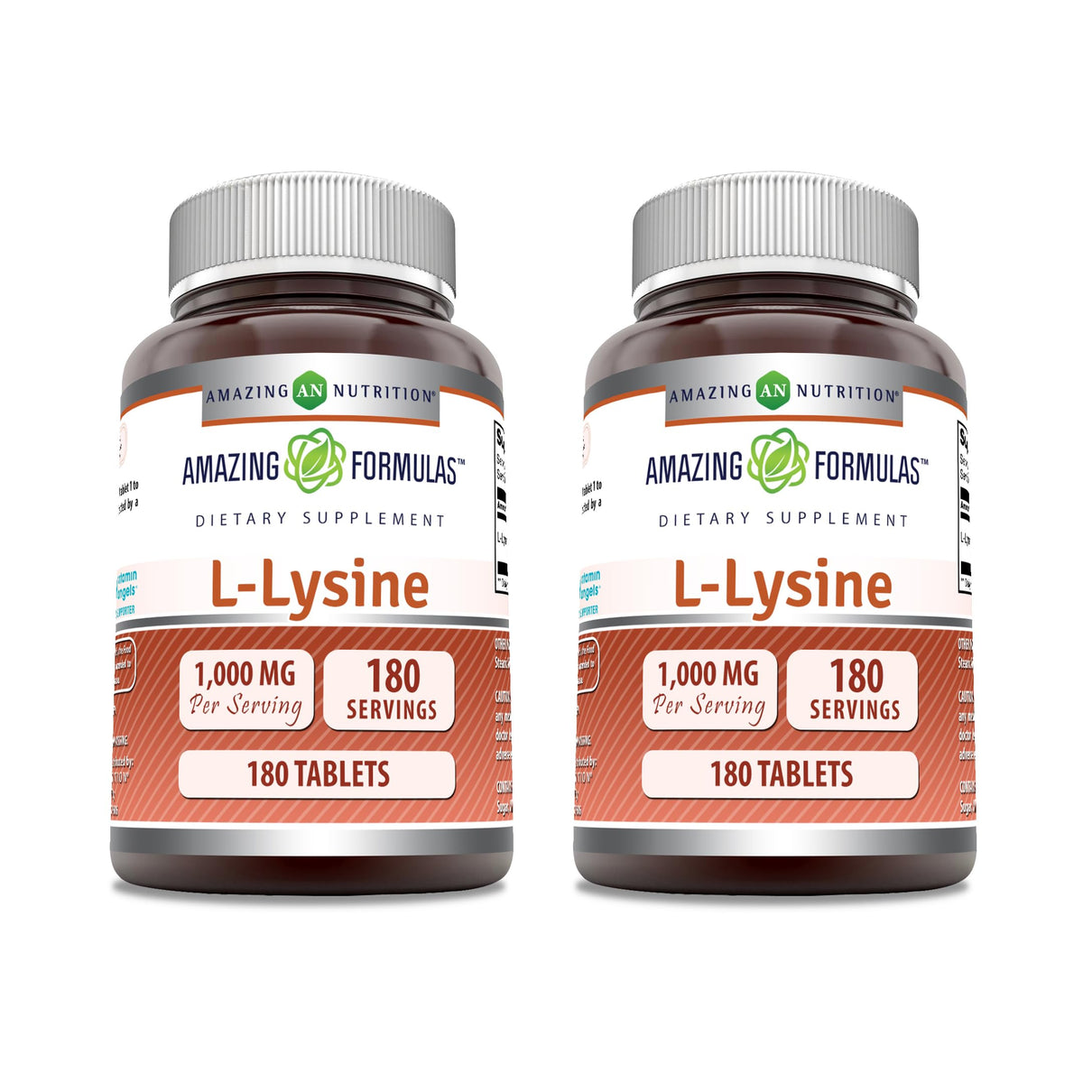 Amazing Formulas L-Lysine 1000mg Amino Acid Tablets Supplement