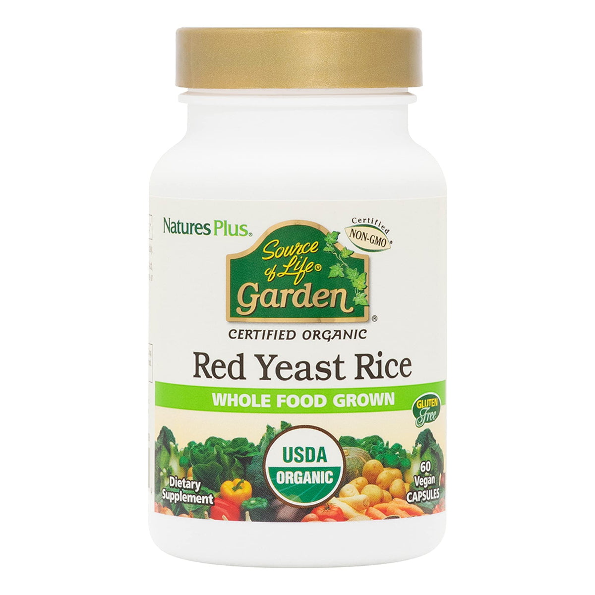 Nature's Plus Source of Life Garden Red Yeast Rice - 60 Capsules