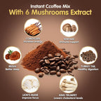 Balincer Mushroom Coffee, 6 Adaptogenic Mushrooms (Lion's Mane