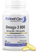 Patient One Omega-3 800 mg Fish Oil EPA & DHA - 60 Softgels