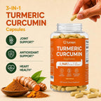 Lumen Naturals Turmeric Curcumin Supplement with Black Pepper - 180 Capsules - image 2
