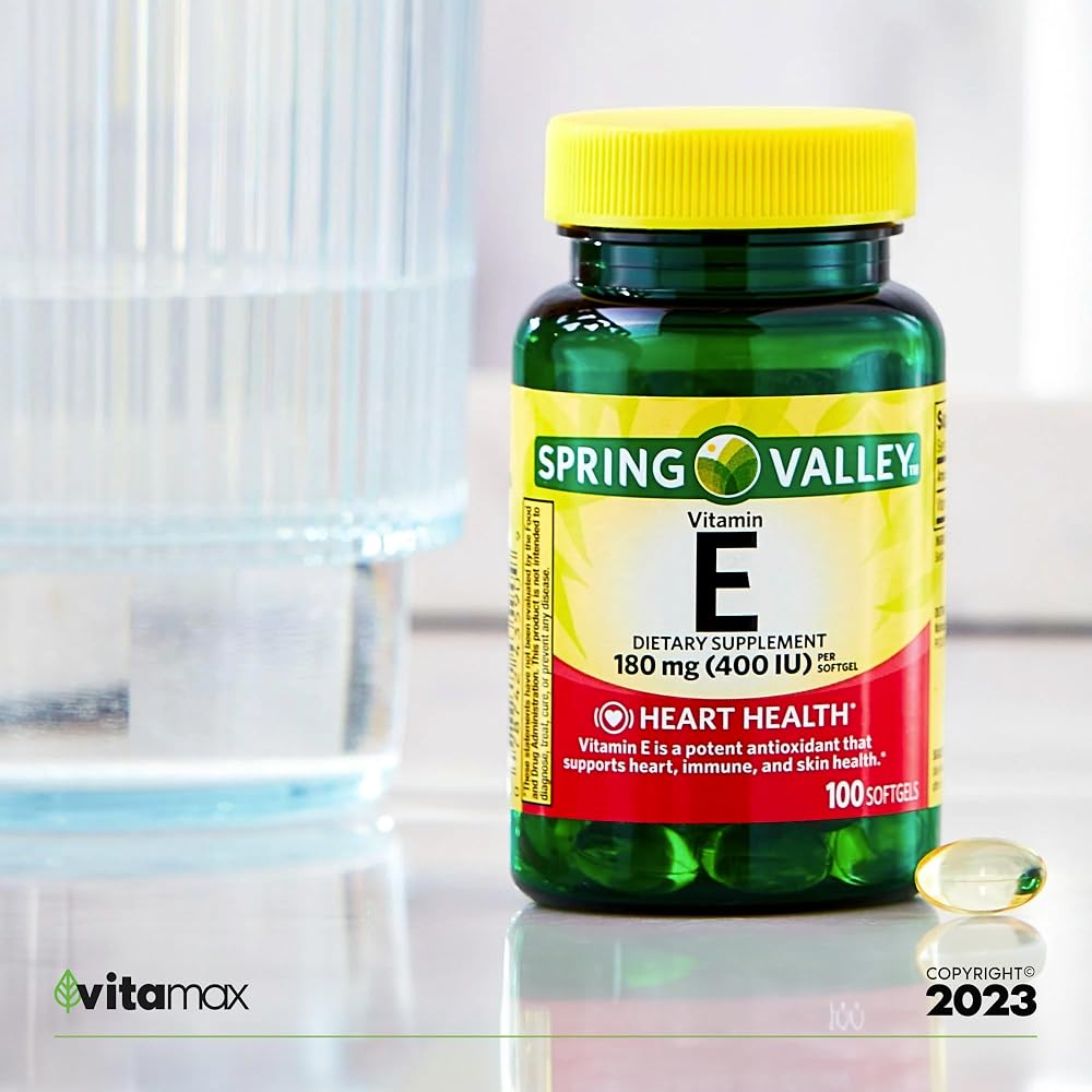Generic Spring Valley Vitamin E Heart Health Dietary Supplement - 100 Softgels - image 5