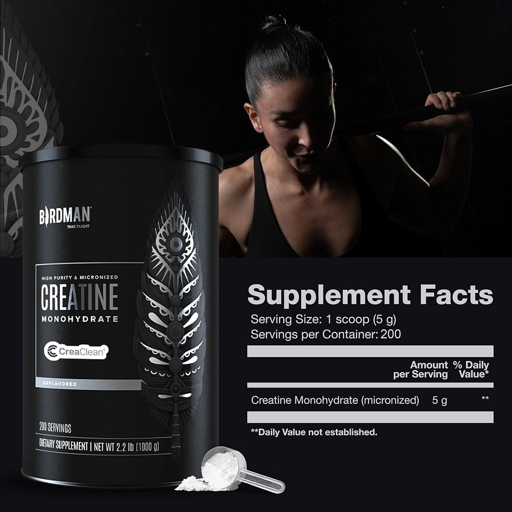 BIRDMAN Micronized Creatine Monohydrate Powder - 200 Servings - image 5