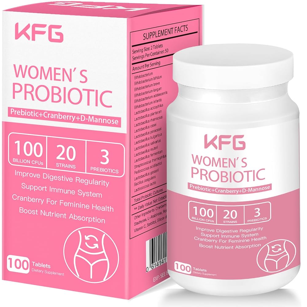 KFG Women's Probiotic 100 Billion CFUs 20 Strains - 100 Tablets