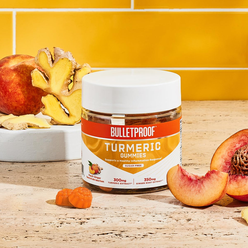 Bulletproof Sugar-Free Peach Ginger Turmeric Gummies - 60 Count - image 3
