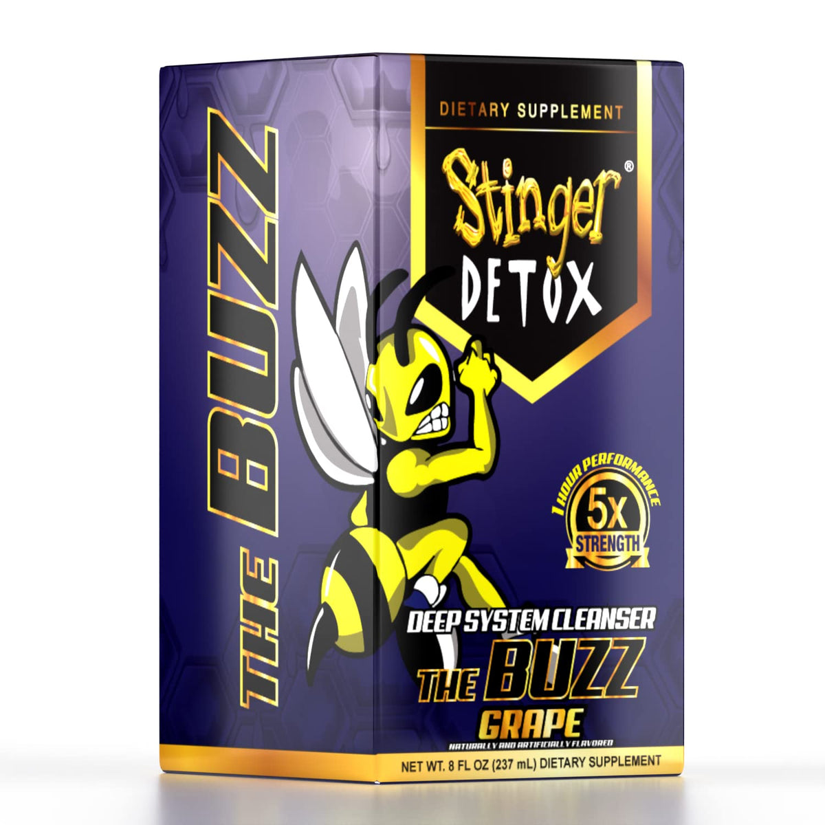 Stinger Detox Buzz 5X Extra Strength Drink Grape – 8 FL OZ - image 3
