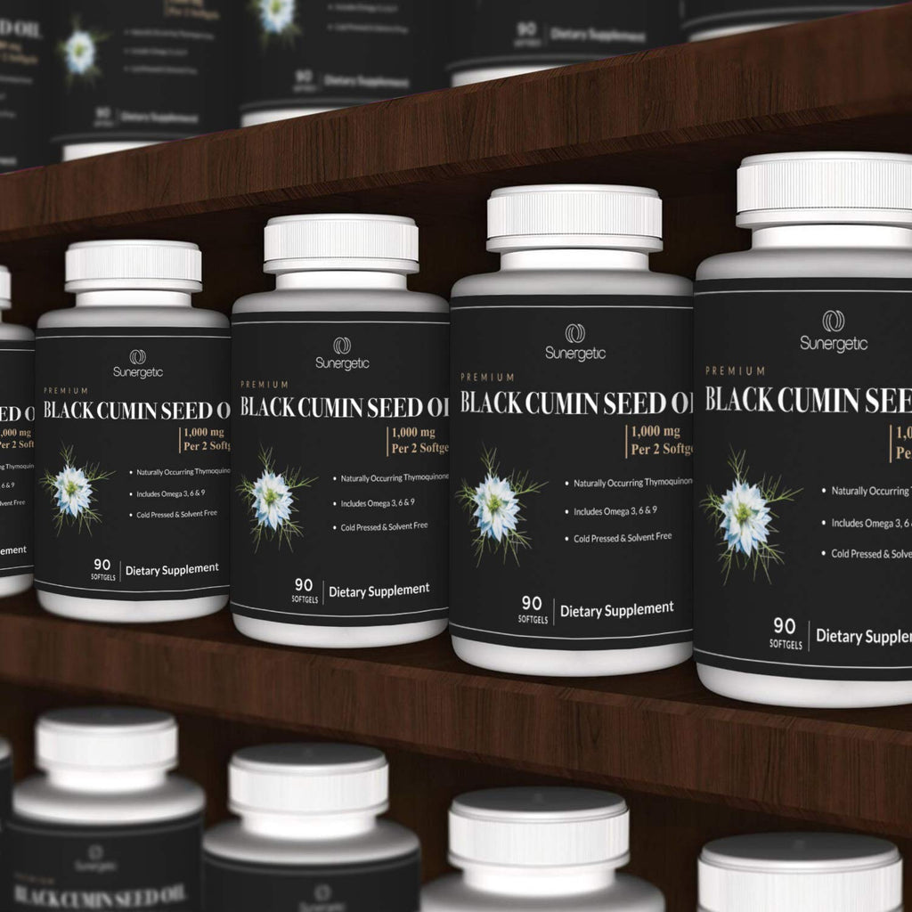 Sunergetic Black Cumin Seed Oil 1000mg - 90 Softgels - image 5