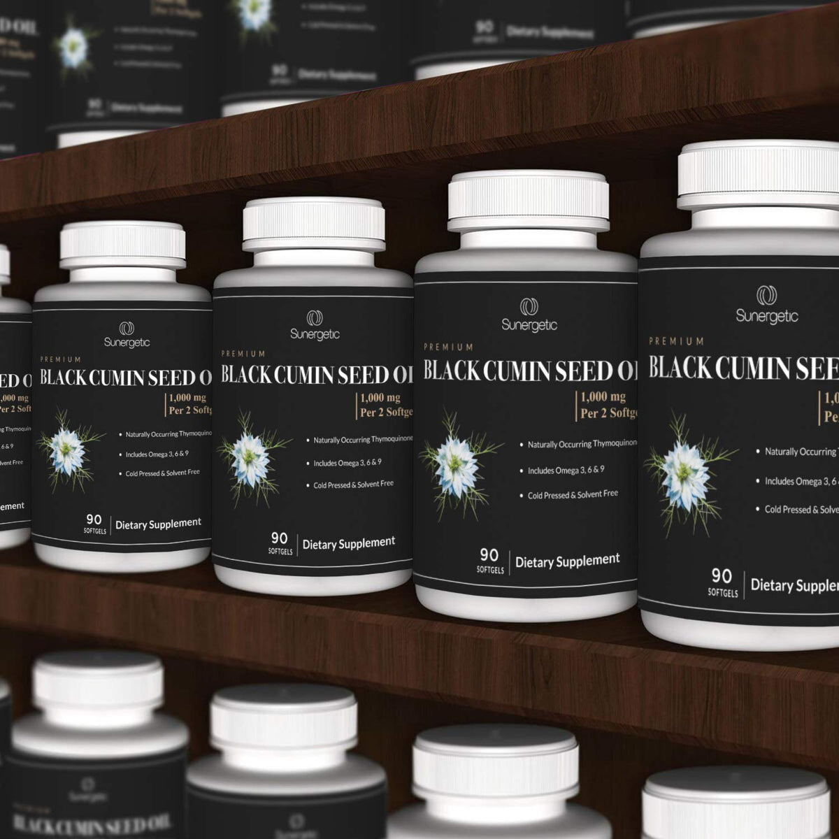 Sunergetic Black Cumin Seed Oil 1000mg - 90 Softgels - image 5