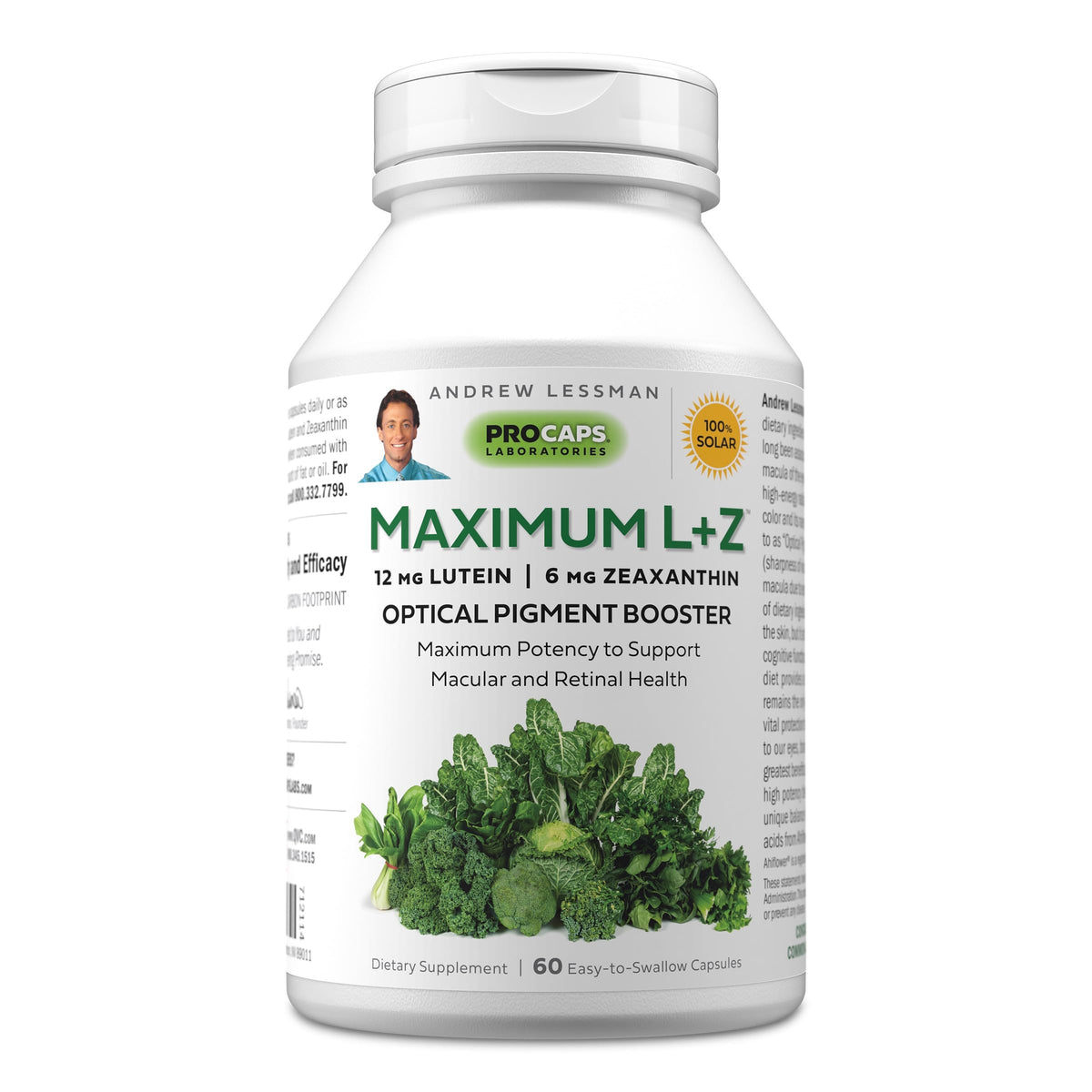 ANDREW LESSMAN Maximum L+Z Softgels - 12mg Lutein