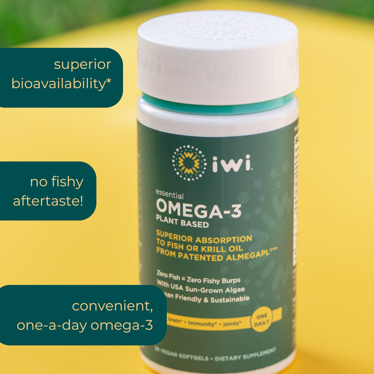 Iwi Omega-3 Essential Plant-Based Algae with EPA + DHA - 30 Softgels - image 4