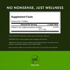 Swanson Natural Vitamin E 1000 IU - 500 Softgels (2 Pack) - image 2