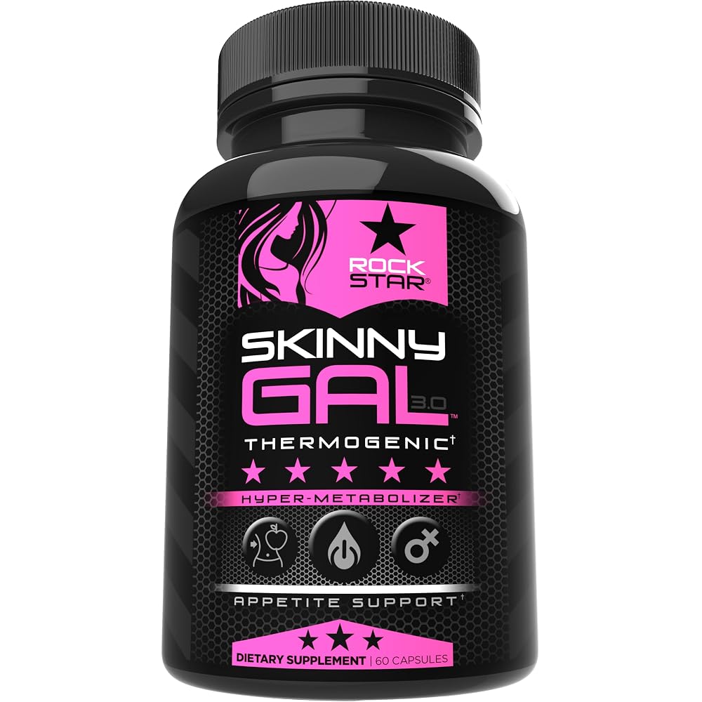 Rockstar Skinny Gal Thermogenic Fat Burner Capsules - 60 Count