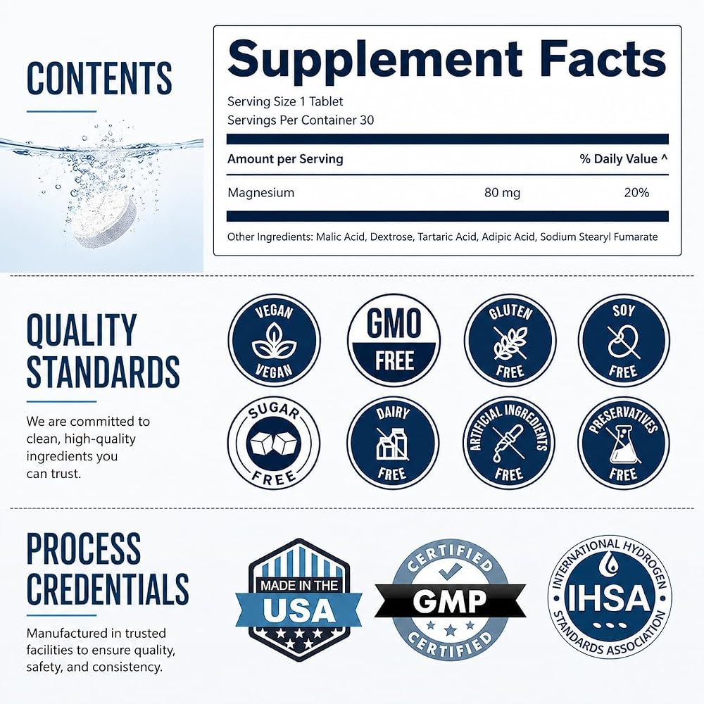 HYDRO Hydrogen Water Tablets - 30 Count - image 3