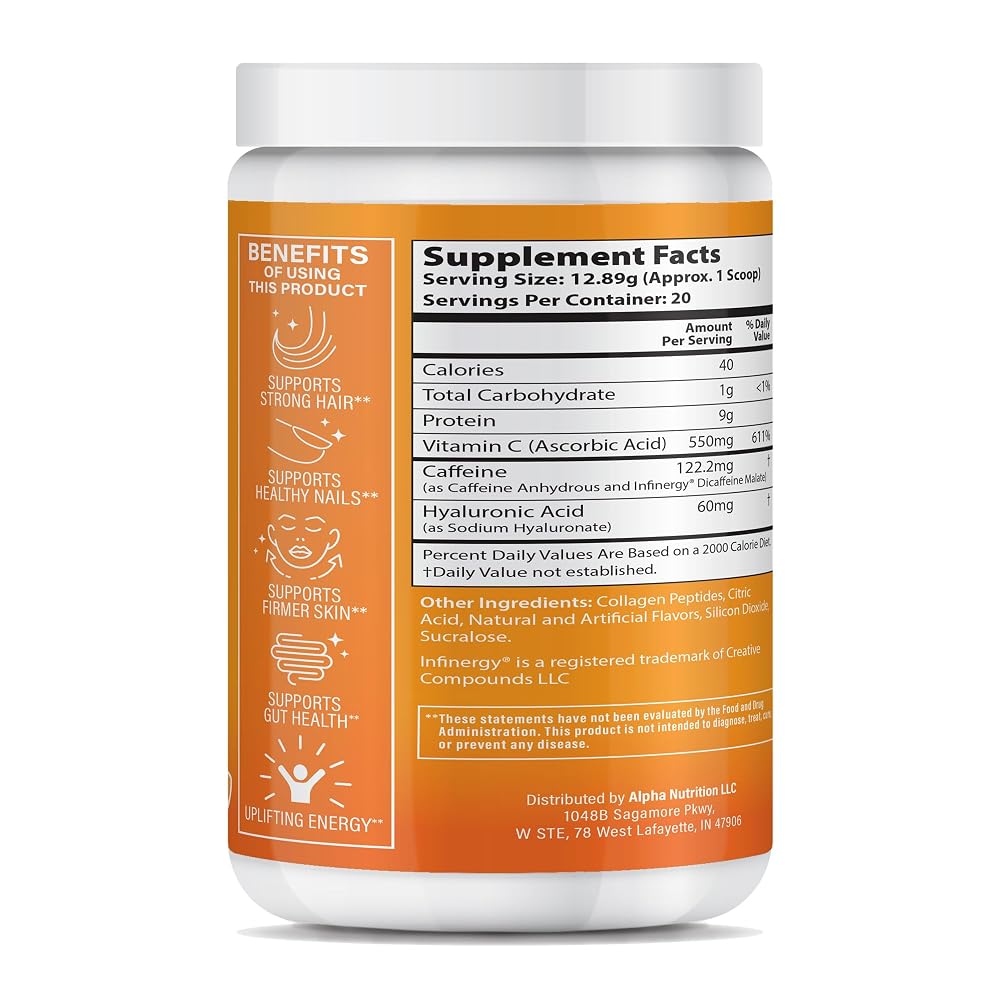 ABOUT YOUR COLLAGEN Peptide Energy Collagen Powder Hair