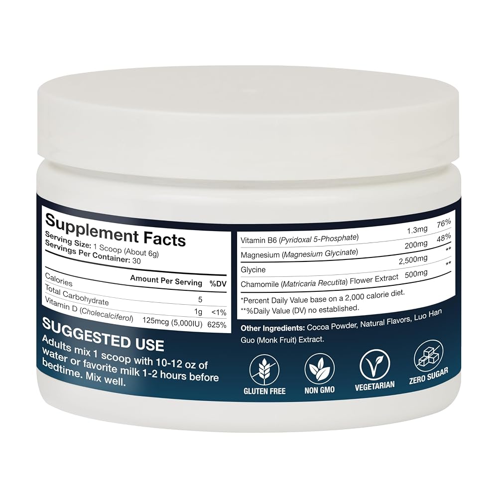 Functional Micronutrients Sleep Support Cocoa Powder - 30-Day Supply - image 2