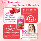 BVIVLOO Vegan Iron Gummies