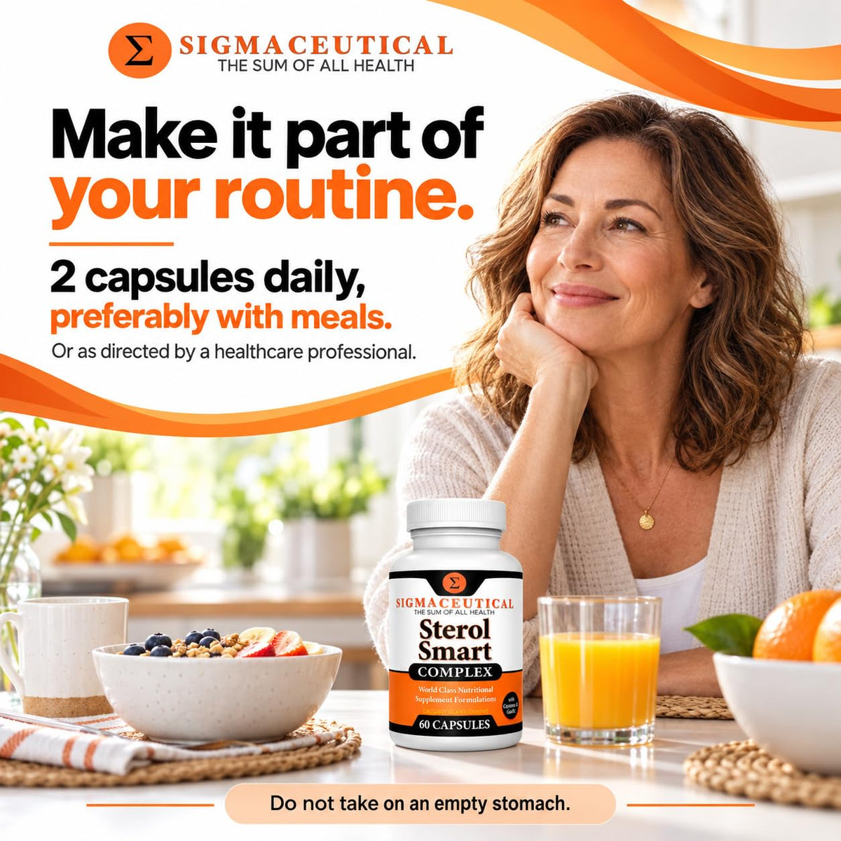Sigmaceutical Plant Sterols with Beta Sitosterol - 60 Capsules - image 3