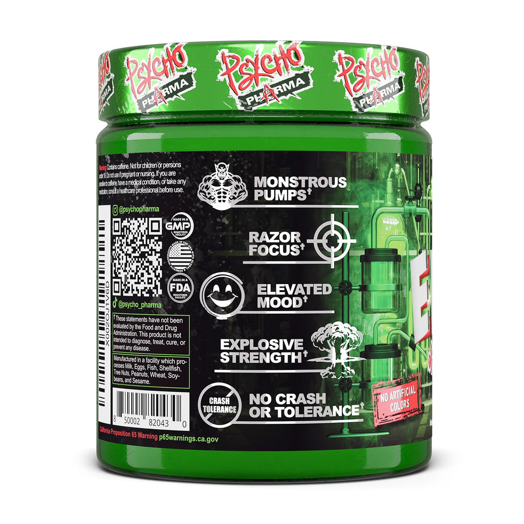 Psycho Pharma Edge of Insanity High-Stim Pre-Workout Powder
