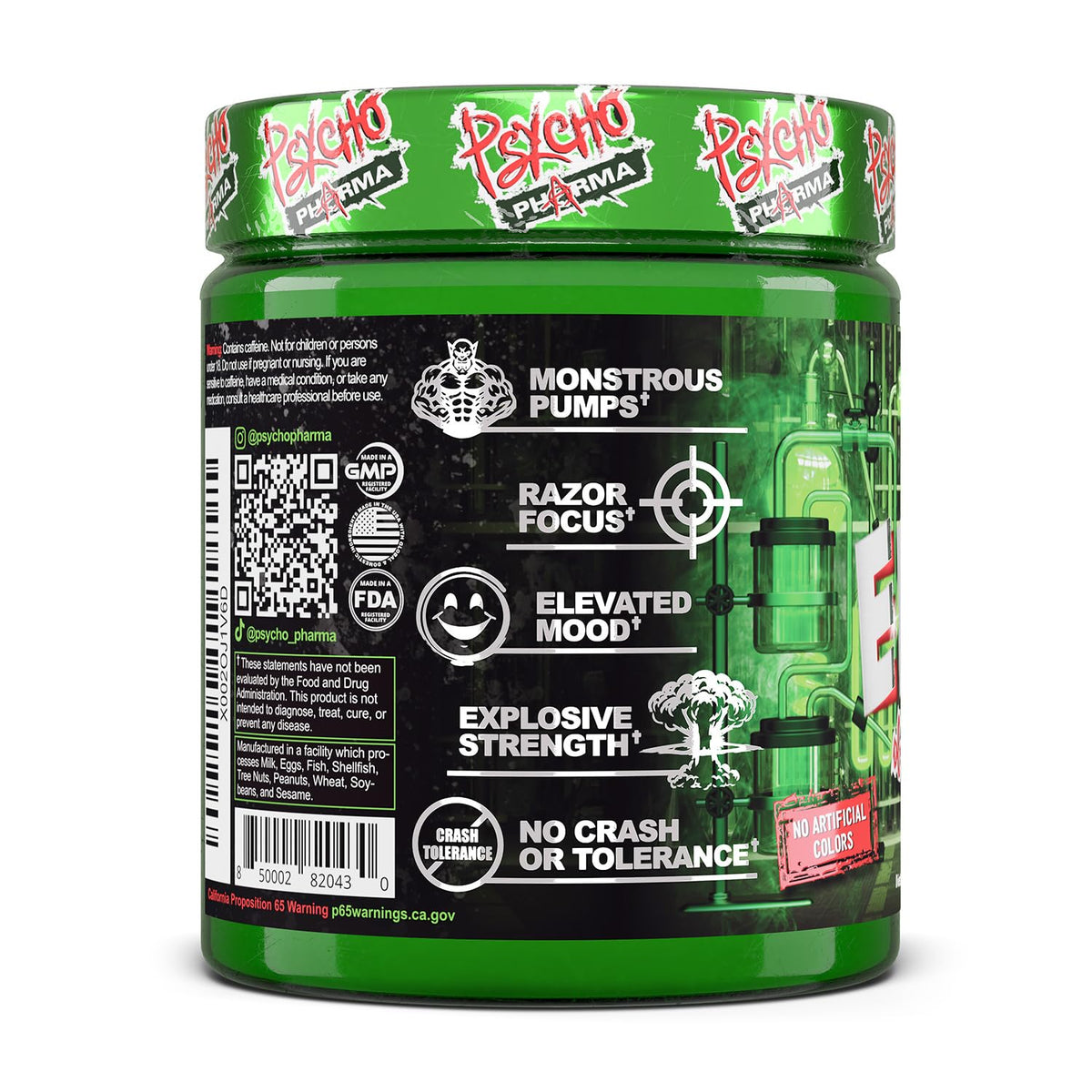 Psycho Pharma Edge of Insanity High-Stim Pre-Workout Powder