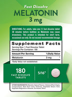 Nature's Truth Melatonin 3 mg Fast Dissolve Tablets - 540 Count - image 2