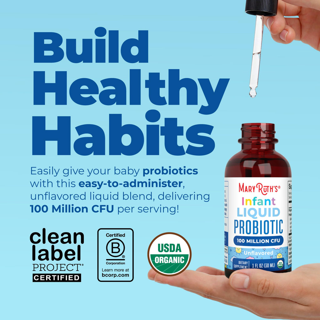 MARYRUTH'S Organic Infant Liquid Probiotic for Ages 6-12 Months - 1 Fl Oz - image 2