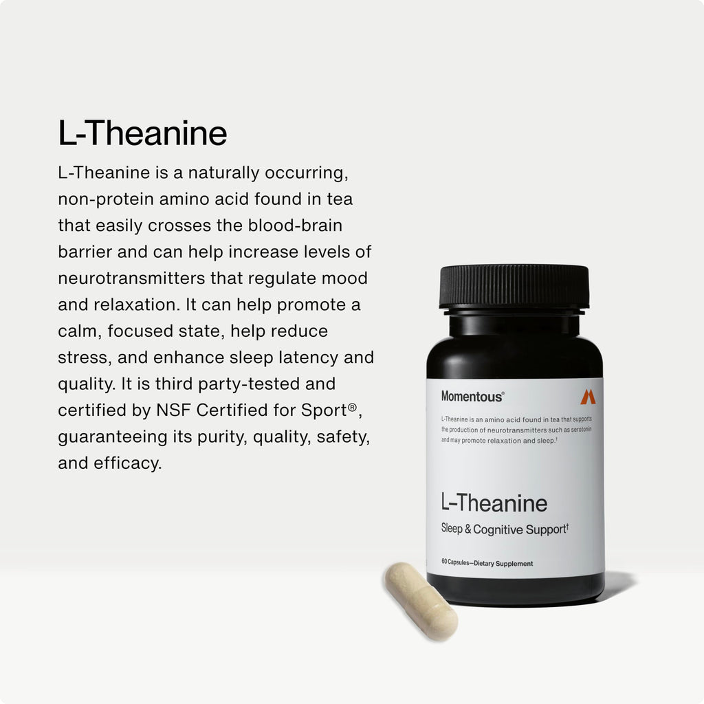 Momentous L-Theanine 200mg Supplement for Relaxation & Focus - 60 Capsules - image 2