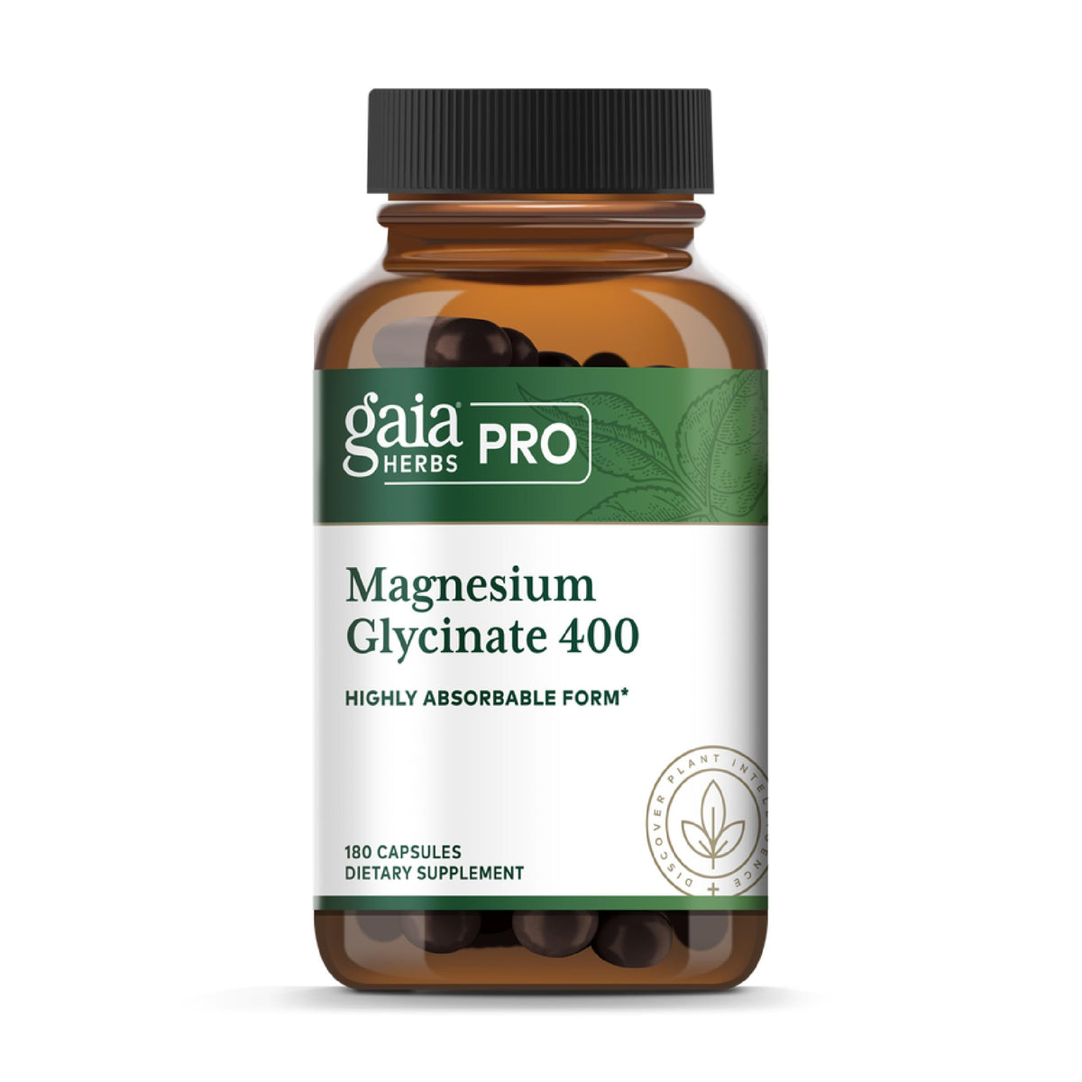 Gaia Herbs PRO Magnesium Glycinate 400mg - 180 Capsules