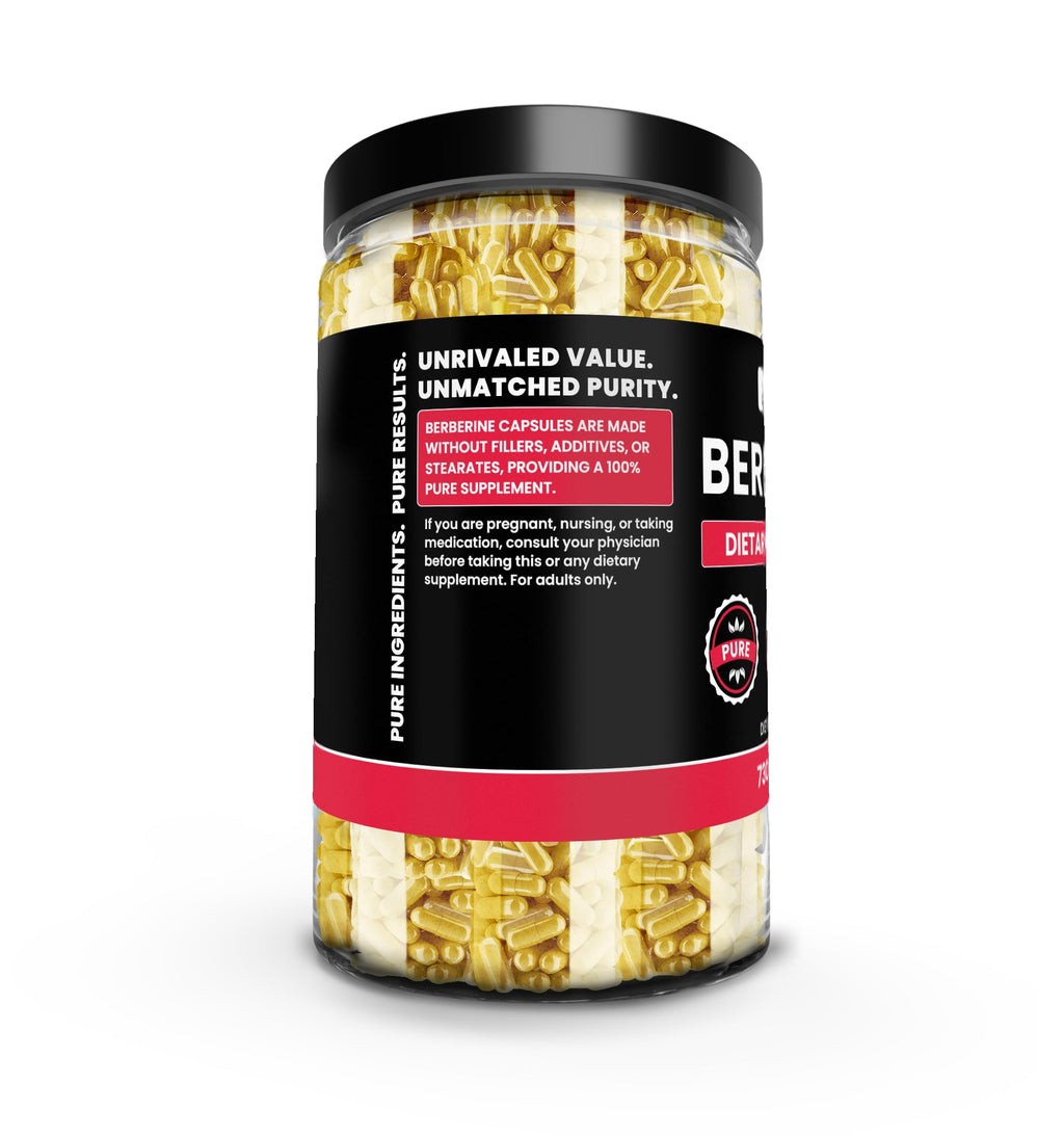 Pure Original Ingredients Berberine (730 Capsules) No Magnesium Or