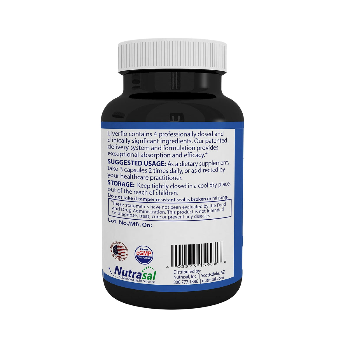 Nutrasal LiverFlo Liver Support Supplement - 90 Vegetarian Capsules - image 2
