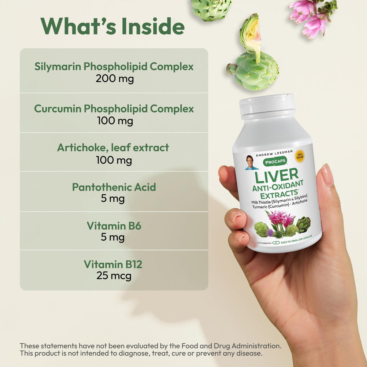 ANDREW LESSMAN Liver Anti-Oxidant Extracts Capsules - Supports