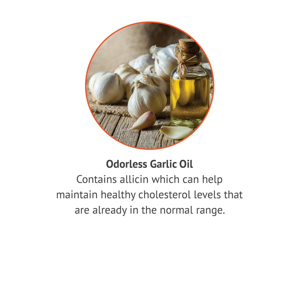 Botanic Choice Odorless Garlic Oil Cholesterol Support, 180 Softgels - image 4