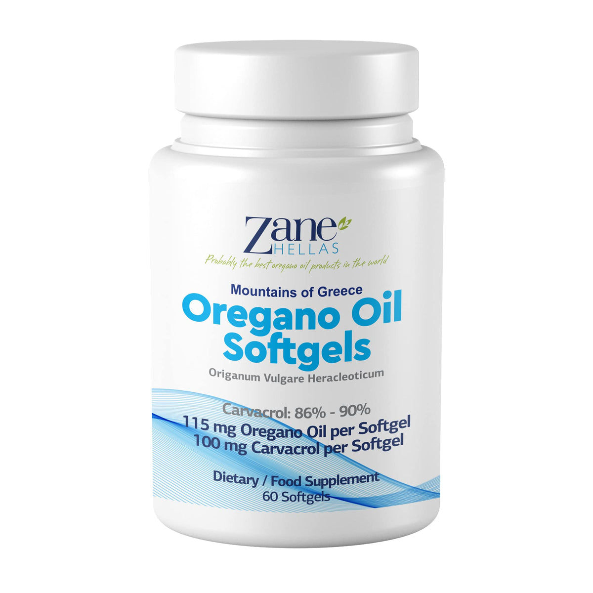 Zane Hellas Oregano Oil Extra Strength - 60 Softgels - image 2