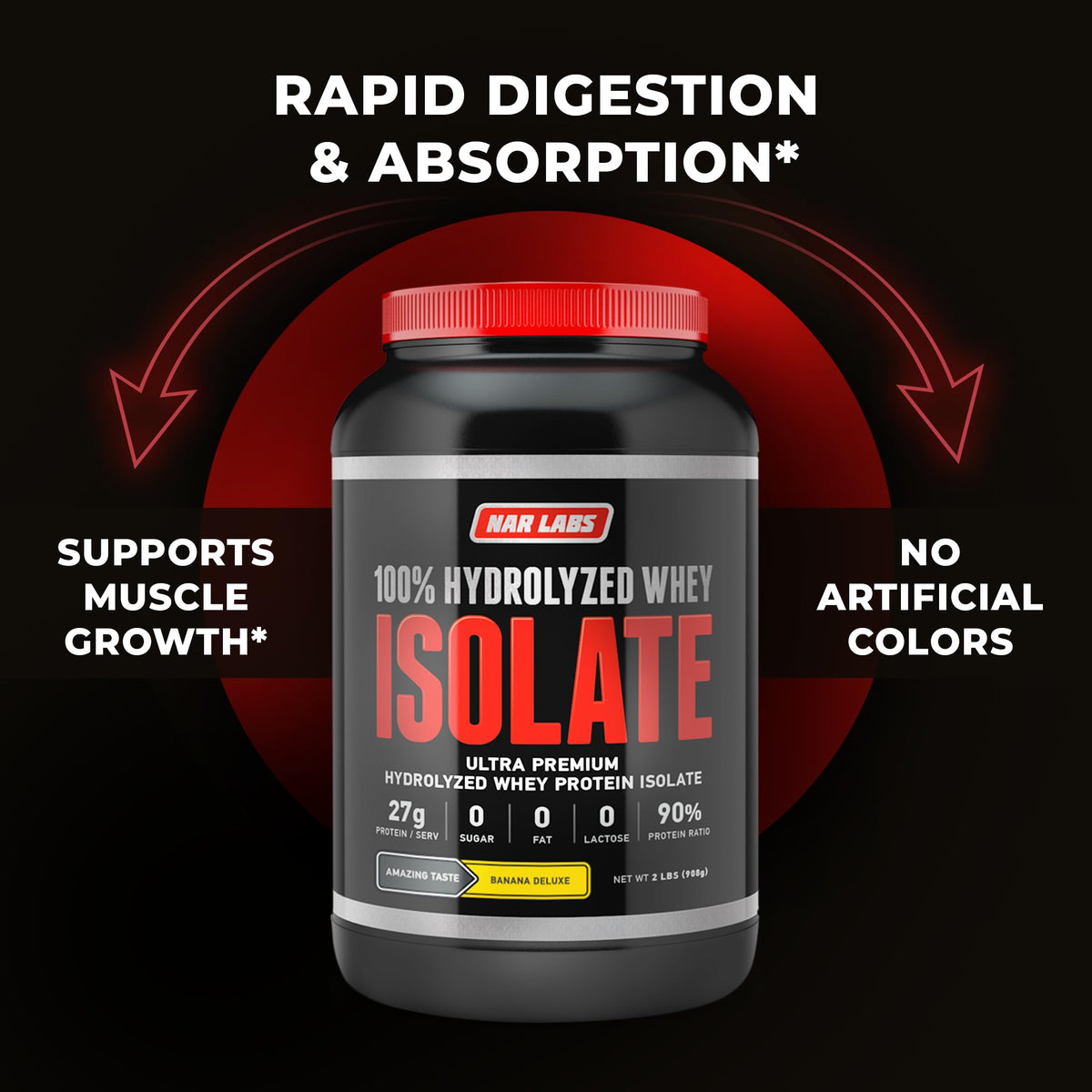 NAR LABS Hydrolyzed Whey Protein Isolate 2 lbs