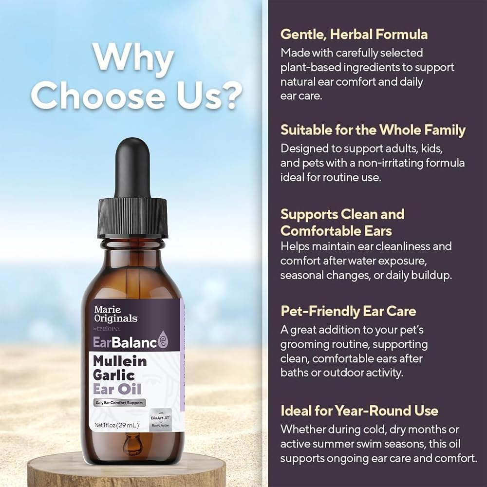 Marie Originals Mullein Garlic Ear Oil Drops - 1 Fl Oz - image 5