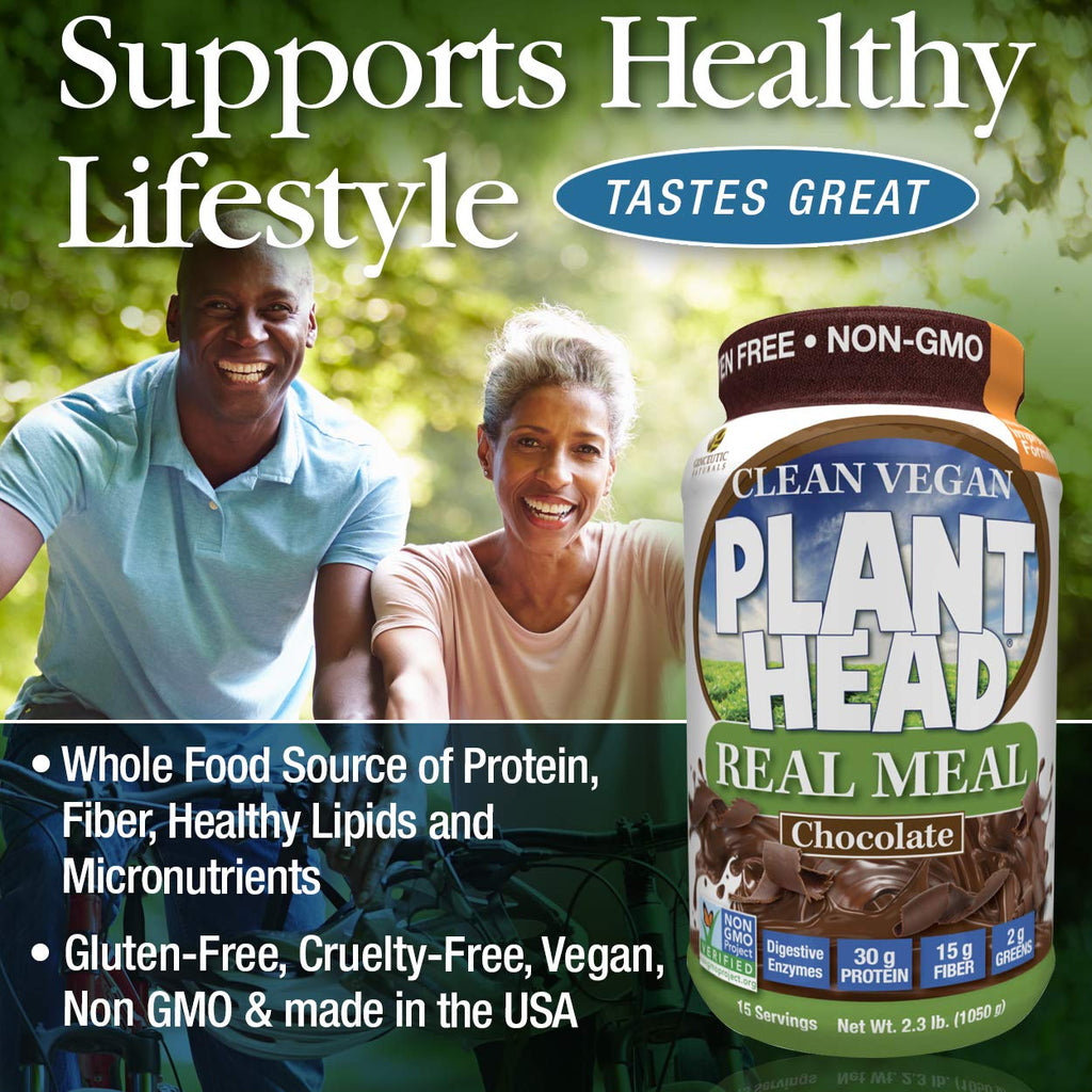 Genceutic Naturals Plant Head Real Meal Dietary Supplement, 2.3 Pound