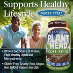 Genceutic Naturals Plant Head Real Meal Dietary Supplement, 2.3 Pound