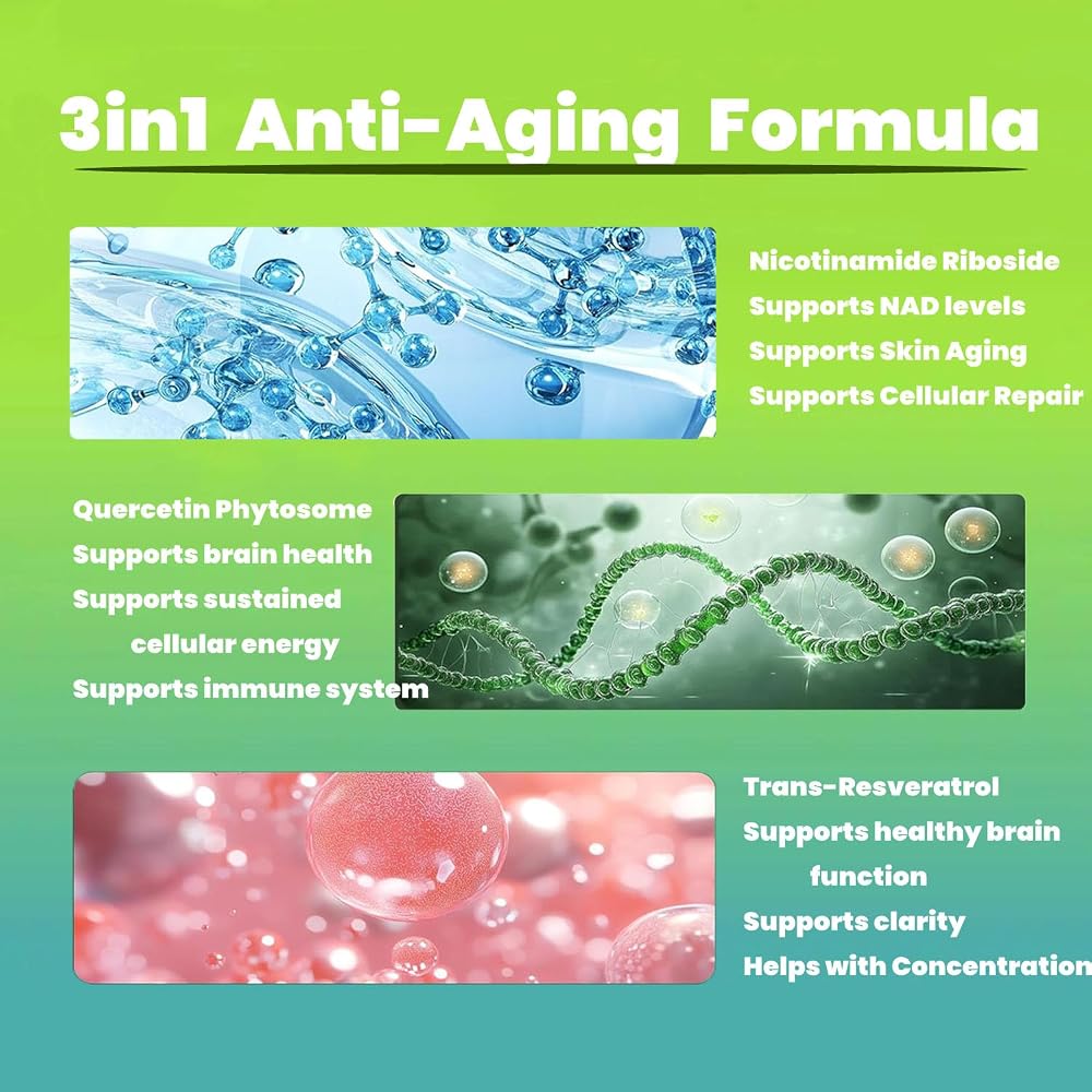 Renyqatt NAD+ Supplement Liposomal Nicotinamide Riboside - 80 Capsules - image 5