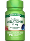 Nature's Truth Melatonin 12 mg Fast Dissolve - 150 Tablets