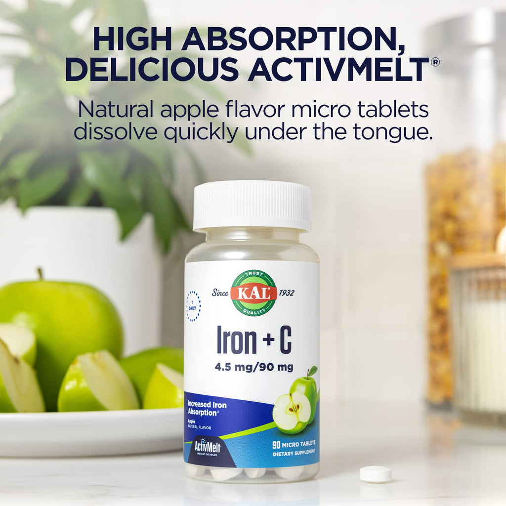 KAL Iron C 4.5 mg Tablets Immune Support - 90 Tablets - image 5