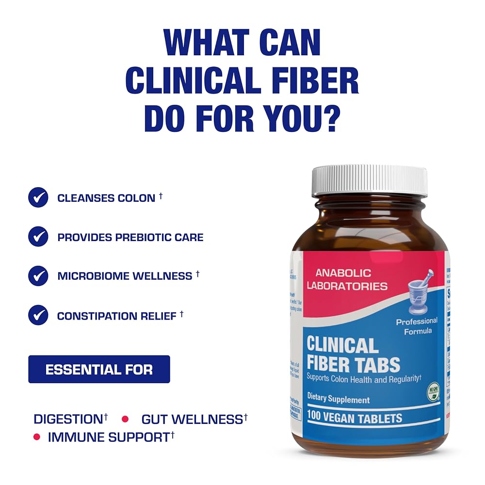 Anabolic Laboratories Fiber Supplement with Psyllium Husk - 100 Tablets - image 3