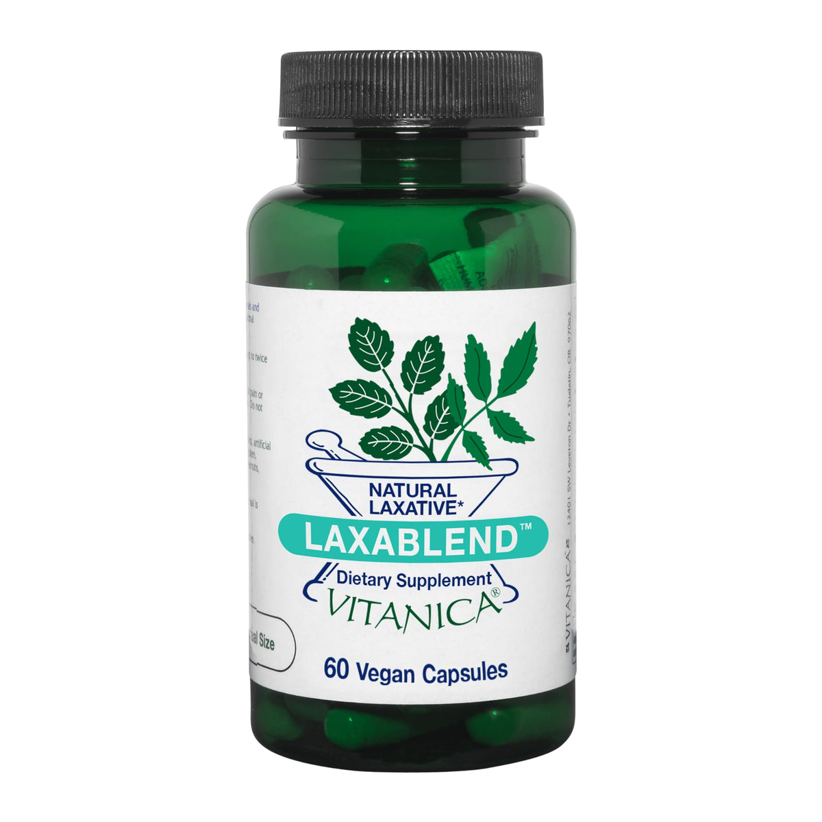 Vitanica LaxaBlend, Natural Laxative for Short-Term Use, Vegan, 60