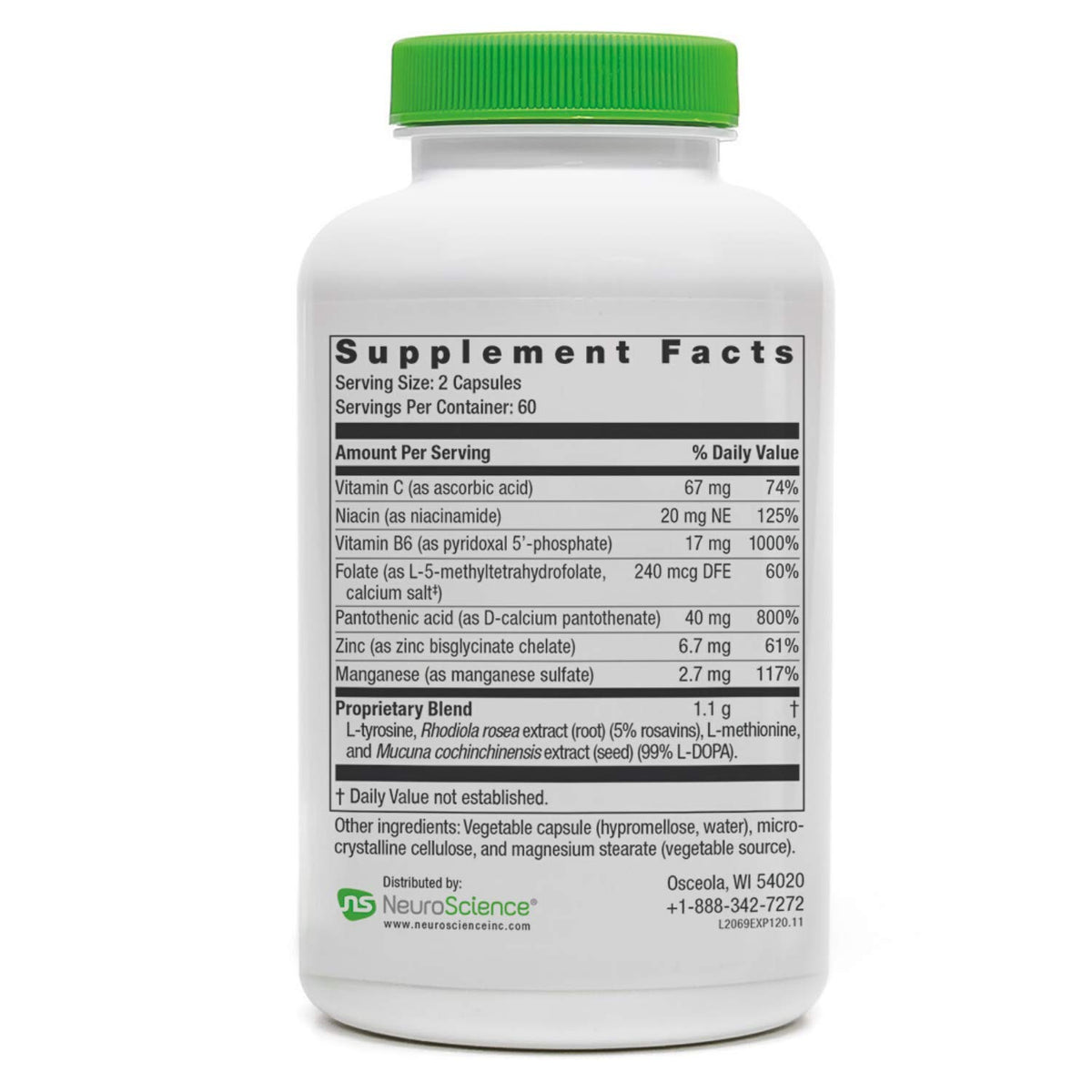 NeuroScience ExcitaPlus Adrenal Support - 120 Capsules - image 5