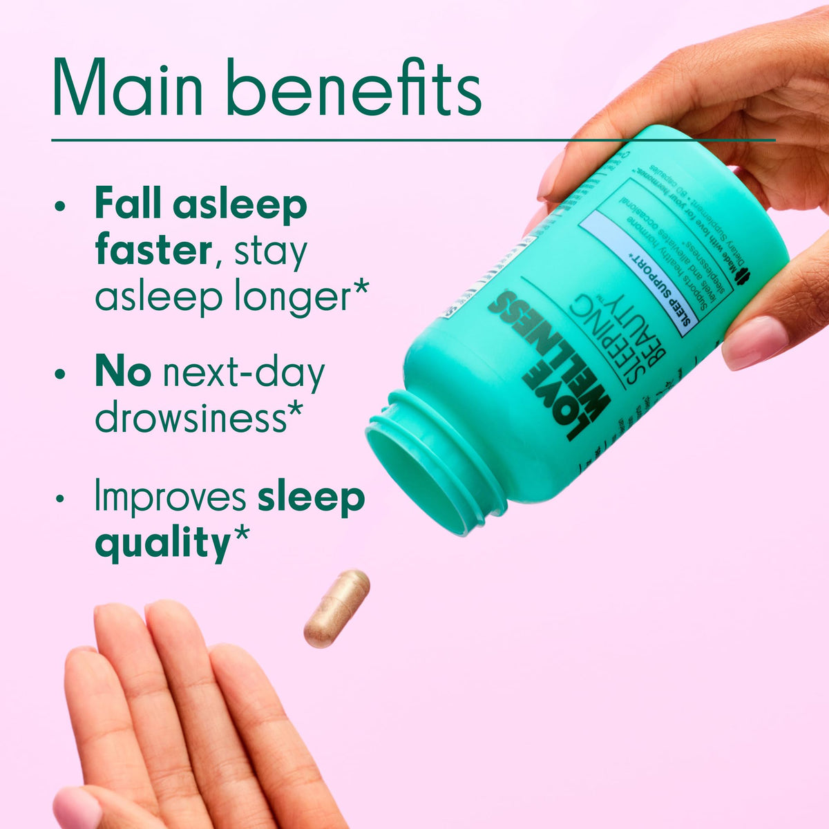 Love Wellness Sleeping Beauty Sleep Support - 60 Capsules - image 3