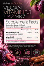 Ideal Infusion Vegan Vitamin D3 5000 IU with K2 Liquid Spray - 75 Servings - image 2