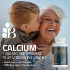 Bronson Calcium 1200 MG Per Serving Plus Vitamin D3 1000 IU High