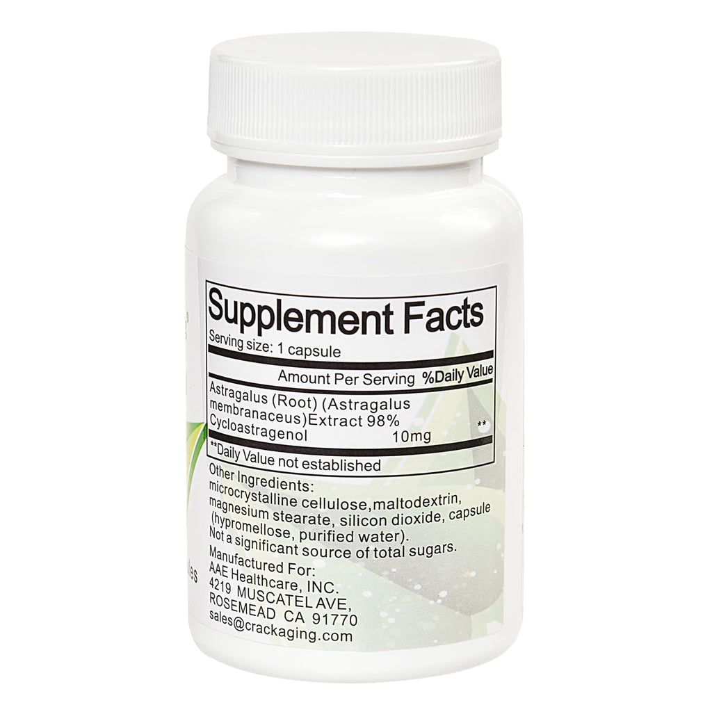Crackaging Cycloastragenol 98% Telomere Support - 30 Capsules - image 2