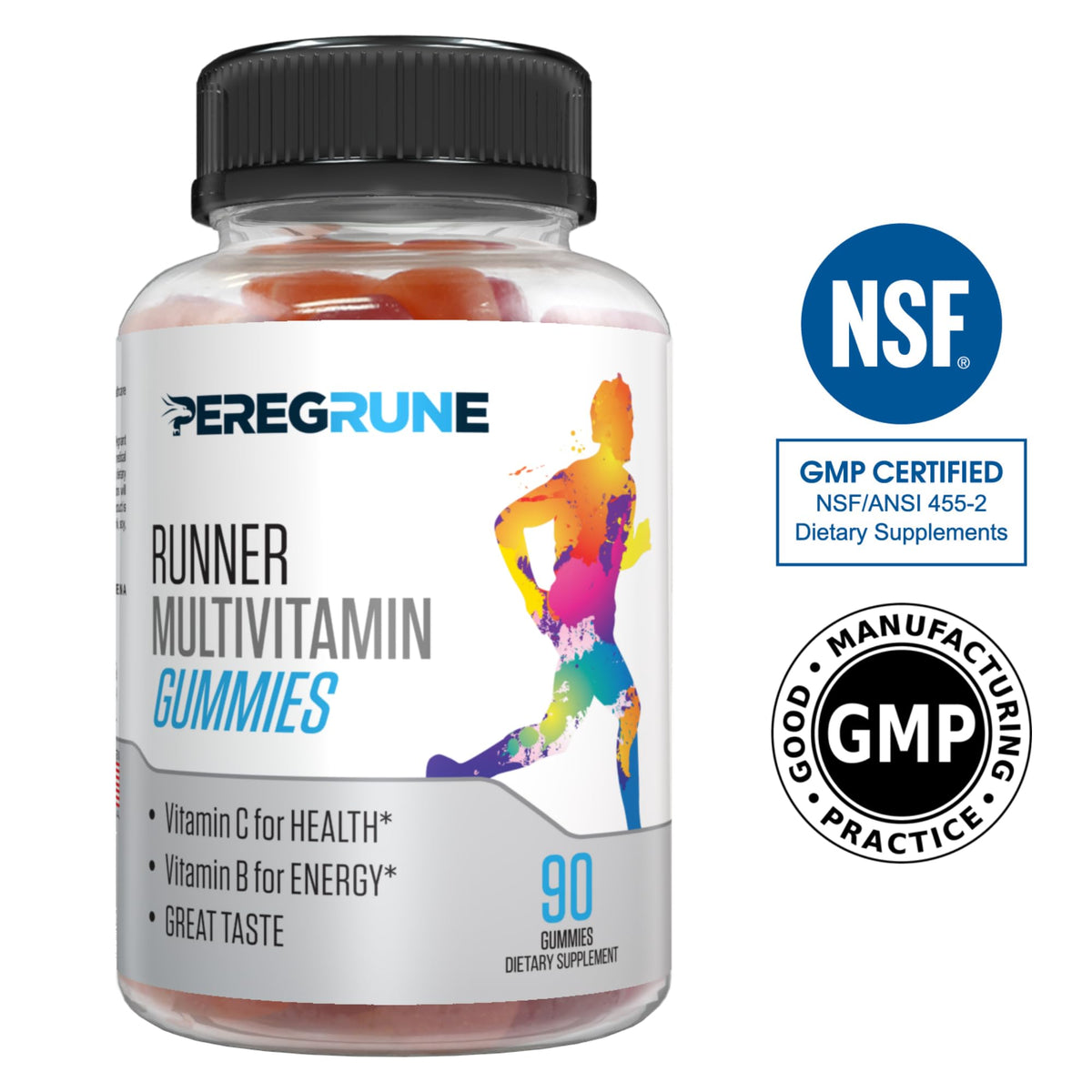 PEREGRUNE Runner Multivitamin Gummies with B Complex - 90 Gummies - image 5