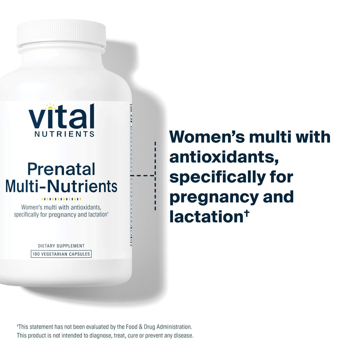 Vital Nutrients Prenatal Multivitamin - 180 Capsules - image 3