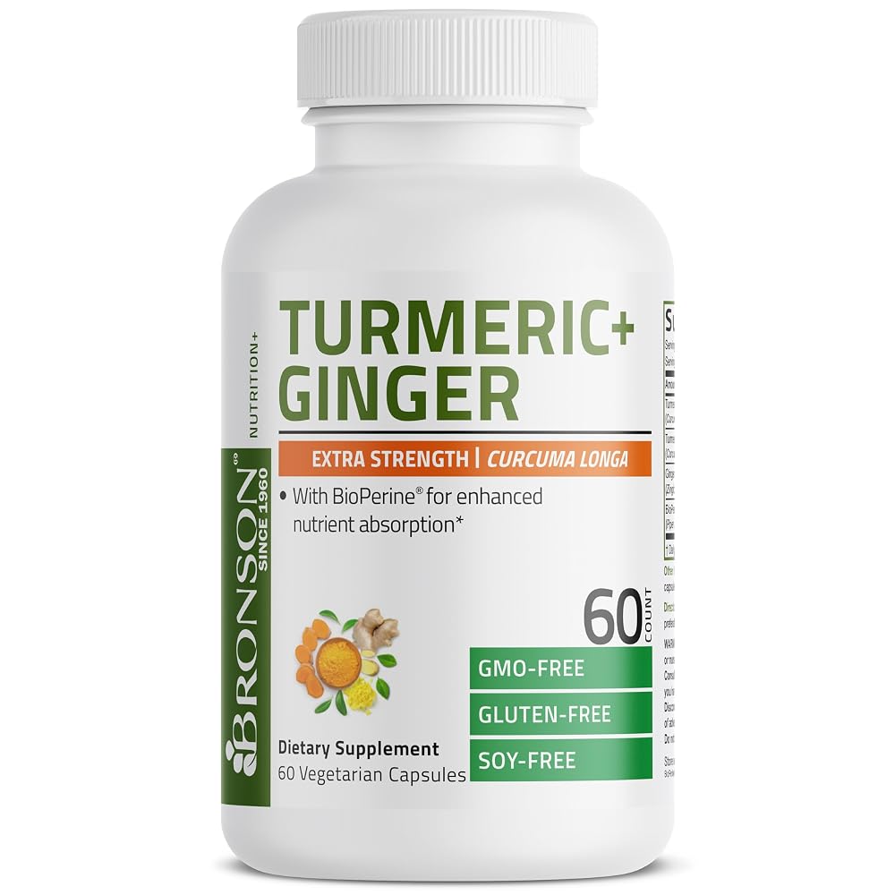 BRONSON Flavored Capsule adult Turmeric Strength Joint Health soy